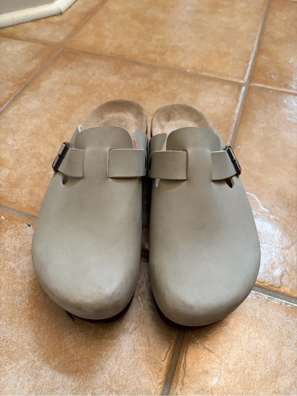 Cushionaire Platform Clog Clogs in Beige